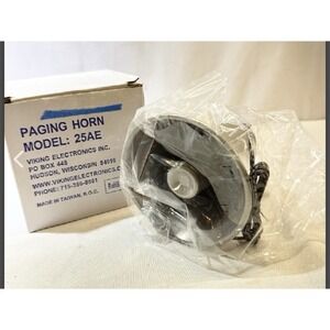 New Viking Paging‎ Horn Model 25AE Indoor/Outdoor Use Weather Resistant BinR